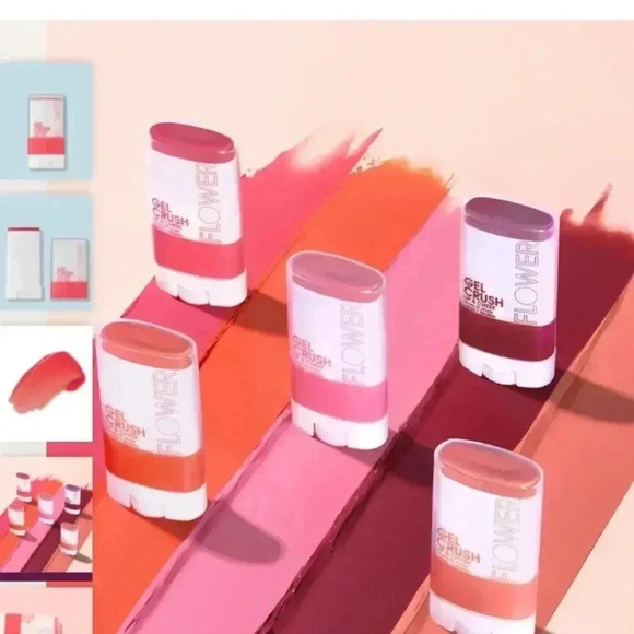 Flower Beauty  By Drew Barrymore Gel Crush Lip & Cheek Raspberry Crush (New) - Picture 4 of 7